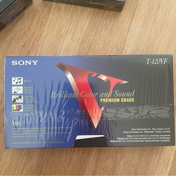 Sony T-120 Blank VHS Tapes Set of 3 - Picture 5 of 5